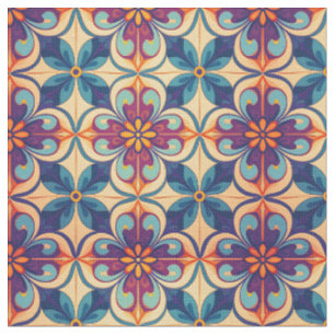 Geblüht Talavera Stil Fliesen Inspiration Stoff