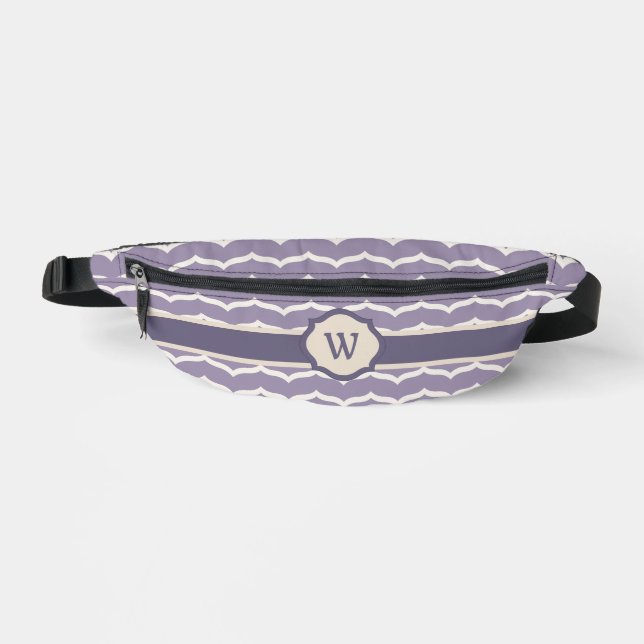 Geblüht Zigzag Bauchtasche (Vorderseite)