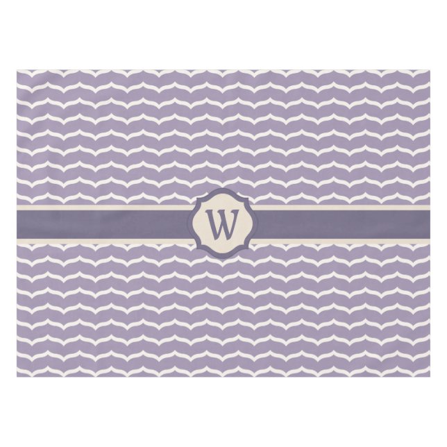 Geblüht Zigzag Tablecloth Tischdecke (Vorderseite (Horizontal))