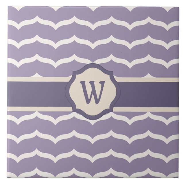 Geblüht Zigzag Tile Fliese (Vorderseite)