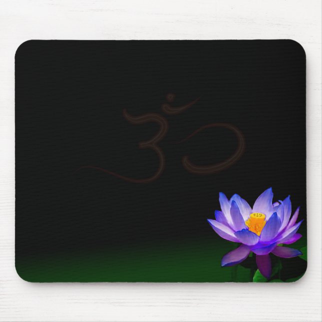 Geblühtes blaues Lotus mousepad (Vorne)
