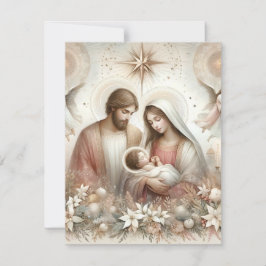 Geblümte Blumendüster Krippe Cardstock Einladung