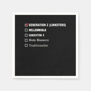 Gebnration Z Millenials Generation X Boomer Gesche Serviette
