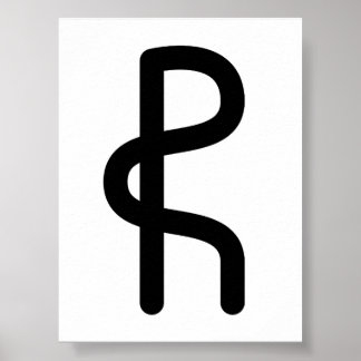 GEBO Nordische Rune (Geschenk, Partnerschaft, Aust Poster