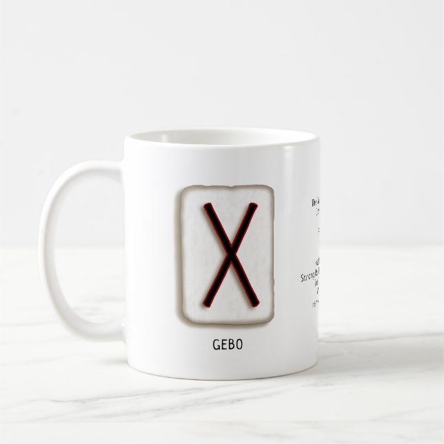 Gebo RuneStone-Tasse Kaffeetasse (Links)