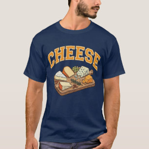 Gebogene Collegiate Collegiate Style Kulinarische T-Shirt