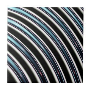 Gebogene Linien nah oben von einem Fraktal Fliese