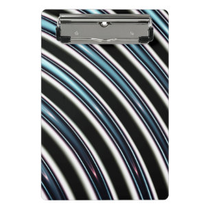 Gebogene Linien nah oben von einem Fraktal Mini Klemmbrett