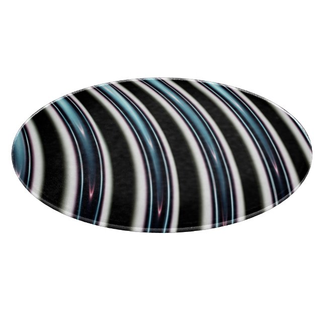 Gebogene Linien nah oben von einem Fraktal Schneidebrett (Ecke)