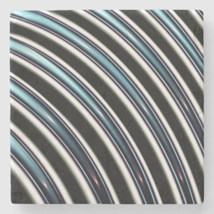 Gebogene Linien nah oben von einem Fraktal Steinuntersetzer