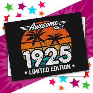 Geboren 1925 Limited Edition Retro Phantastisch se Postkarte