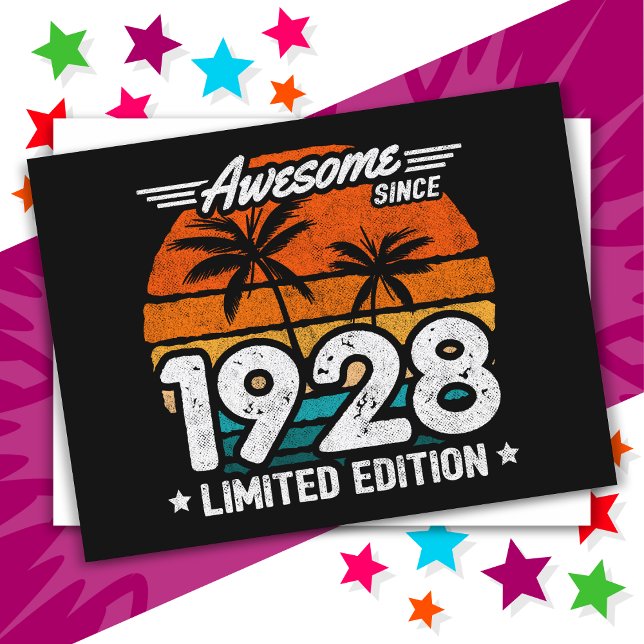 Geboren 1928 Limited Edition Retro Phantastisch se Postkarte (Von Creator hochgeladen)