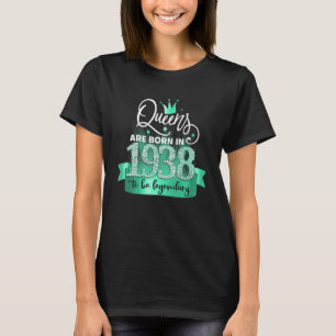 Geboren 1938 I Black Turquoise Party Outfit & Acce T-Shirt