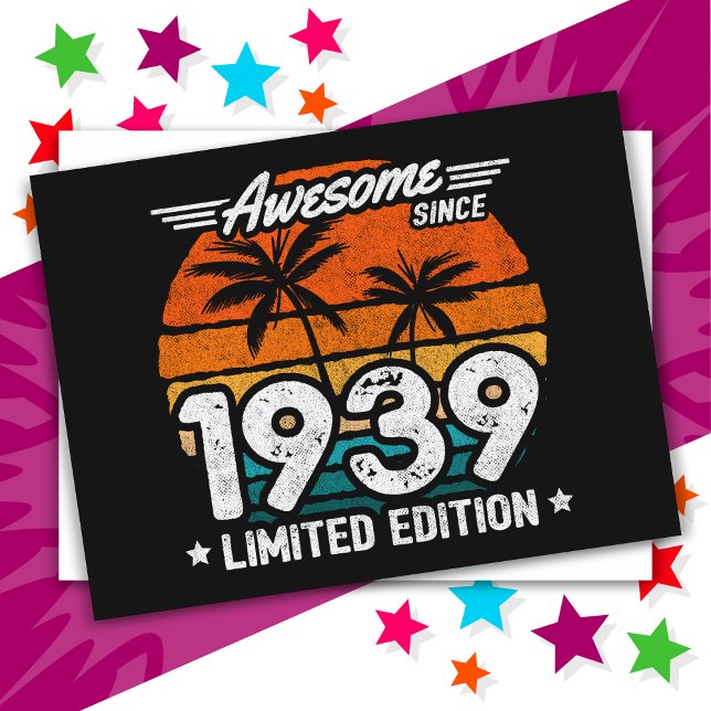 Geboren 1939 Limited Edition Retro Phantastisch se Postkarte (Von Creator hochgeladen)