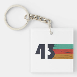 Geboren 1943 Vintage Geburtstagsgeschenk Schlüsselanhänger