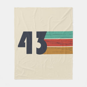 geboren 1943 Vintager Geburtstag Fleecedecke