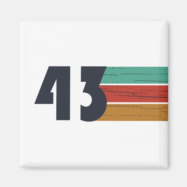 geboren 1943 Vintager Geburtstag Magnet (Vorne)