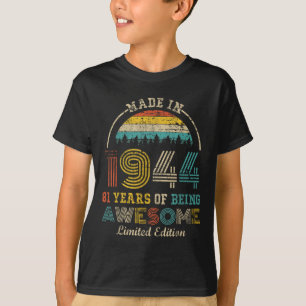 Geboren 1944 81 Jahre Phantastisch Vintag 81. B T-Shirt