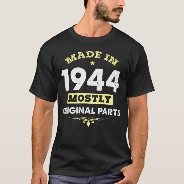 Geboren 1944 für 80 Jahre T-Shirt (Vorderseite)