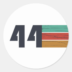 geboren 1944 Vintager Geburtstag Runder Aufkleber