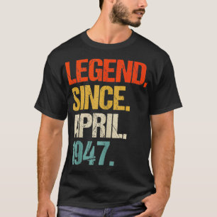 Geboren 1947 77 Jahre alt Made in 1947 77. Geburts T-Shirt