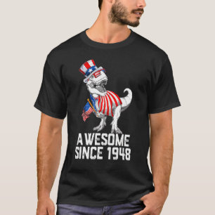 Geboren 1948 74 Jahre alt, 1948 74. Geburtstag T-Shirt