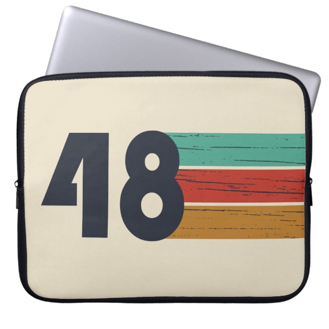 Geboren 1948 Vintager Geburtstag Laptopschutzhülle (Vorderseite)