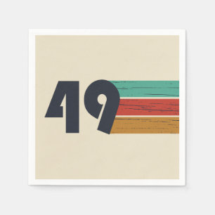 geboren 1949 Vintage Geburtstagsparty Serviette