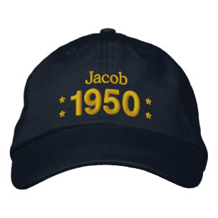 Geboren 1950 oder jedes Jahr 65. Geburtstag W01C N Bestickte Kappe