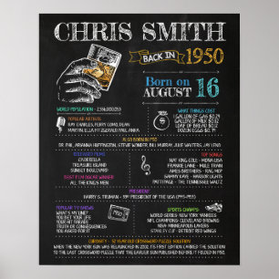 Geboren 1950 Unterschreiben für eine 70. Geburtsta Poster