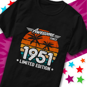 Geboren 1951 Limited Edition Retro Phantastisch se T-Shirt
