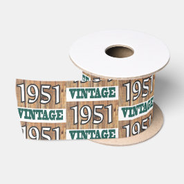 Geboren 1951 satinband