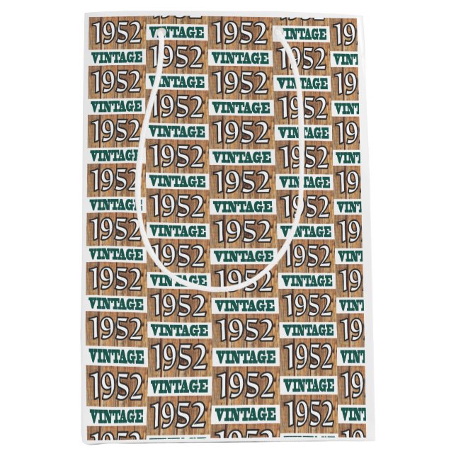 Geboren 1952 Mittelgeschenktasche Mittlere Geschenktüte (Vorderseite)