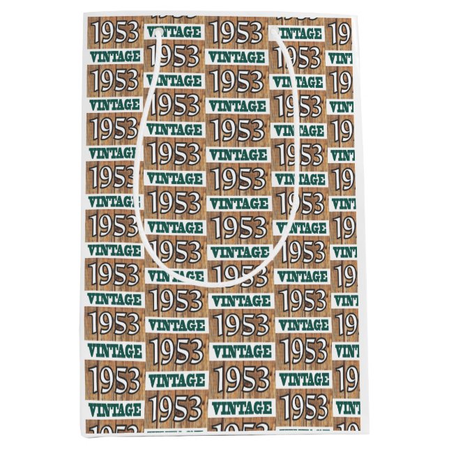 Geboren 1953 mittlere geschenktüte (Vorderseite)