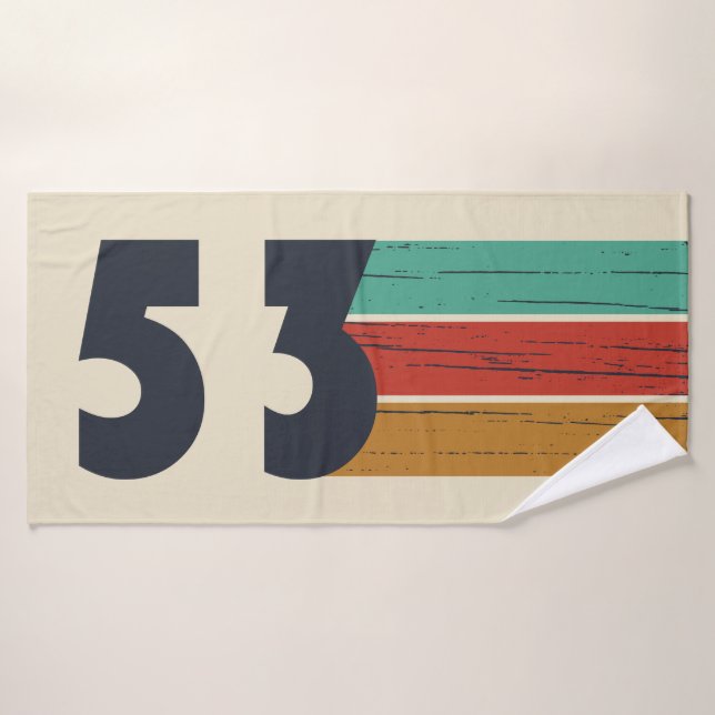 geboren 1953 Vintager Geburtstag Badehandtuch (Badehandtuch)