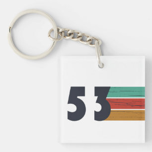 geboren 1953 Vintager Geburtstag Schlüsselanhänger