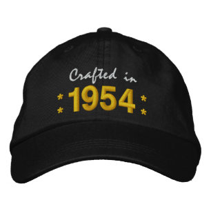 Geboren 1954 oder jedes Jahr 60. Geburtstag V02 SC Bestickte Baseballkappe