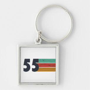 Geboren 1955 Vintage 70. Geburtstagsgeschenk Schlüsselanhänger