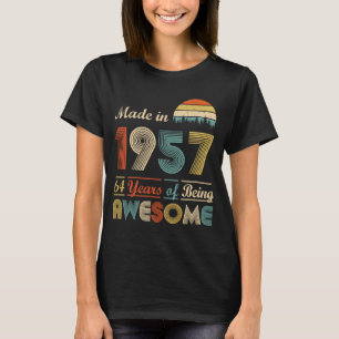 Geboren 1957 65. Geburtstag 65 Jahre alt sein T-Shirt
