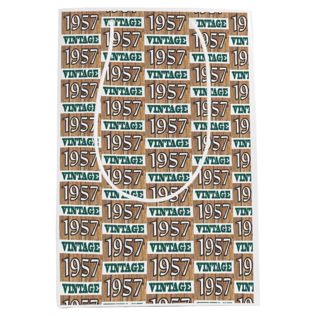 Geboren 1957 mittlere geschenktüte (Vorderseite)