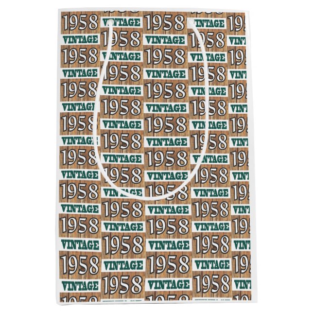 Geboren 1958 mittlere geschenktüte (Vorderseite)