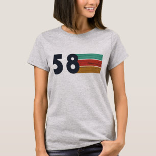 geboren 1958 Vintager Geburtstag T-Shirt