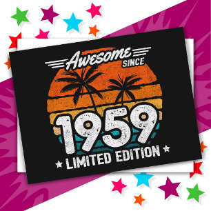 Geboren 1959 Limited Edition Retro Phantastisch se Postkarte