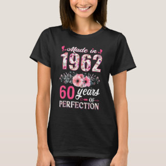 Geboren 1962 60 Jahre Perfektion 60. Geburtstag T-Shirt