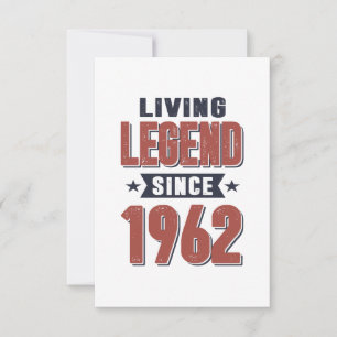 Geboren 1962 Geburtstag RSVP Karte