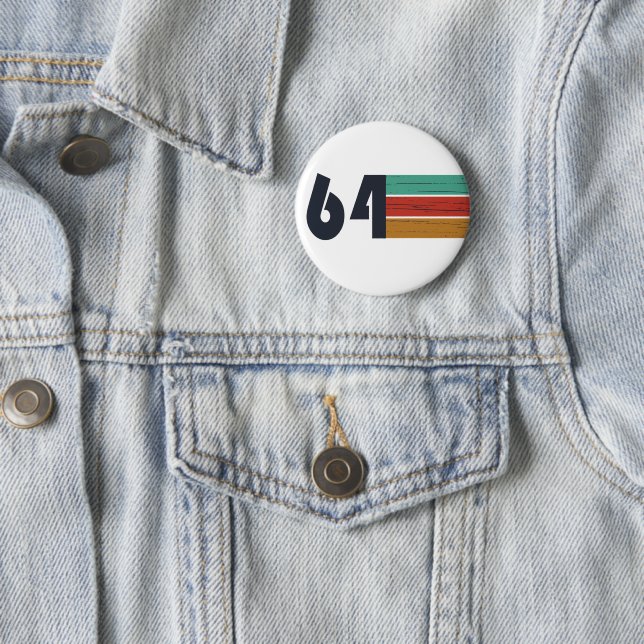 geboren 1964 Vintager Geburtstag Button (Beispiel)