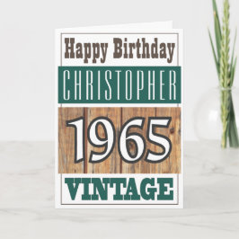 Geboren 1965 Grüße Karte