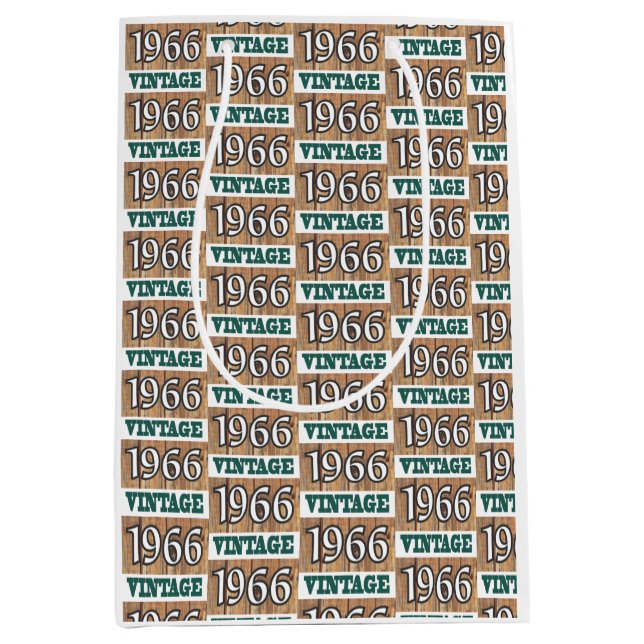 Geboren 1966 Mittelgeschenktasche Mittlere Geschenktüte (Vorderseite)