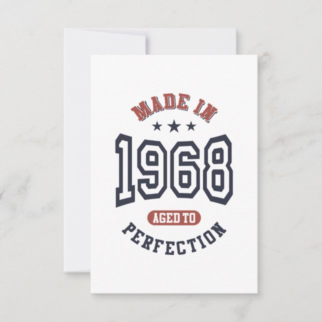 Geboren 1968 Geburtstag RSVP Karte (Vorderseite)