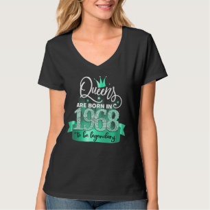 Geboren 1968 I Black Turquoise Party Outfit & Acce T-Shirt